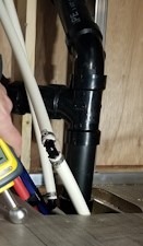 Wet insulation was removed from pipe area by the dealer as seened in the pictures on https://www.peerreviewedproducts.com