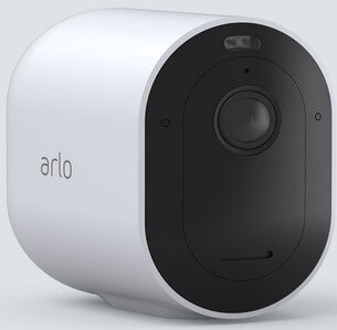 Picture of an Arlo essential security camera.